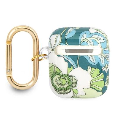 2. Guess GUA2HHFLN AirPods decken die grün/grüne Flower Strap Collection ab