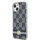 2. DKNY IML Checkered Mono Pattern & Printed Stripes MagSafe Hülle für iPhone 15 Plus / 14 Plus – Schwarz