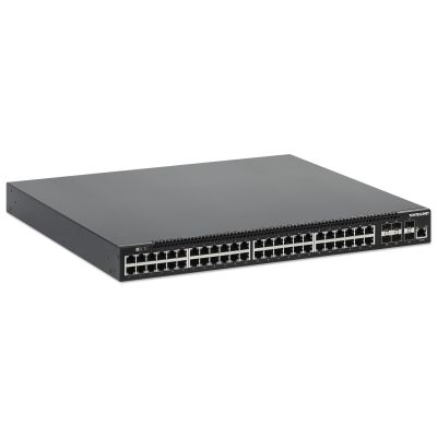 2. Intellinet 562041 Managed Network Switch L3 Gigabit Ethernet (10/100/1000) PoE-Unterstützung Schwarz