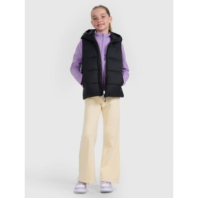 3. Mädchen-Slim-Fleecejacke mit Stehkragen 4F 4FJRAW25TFLEF434-51S
