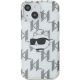3. Karl Lagerfeld IML Choupette Head & Monogram Hülle für iPhone 15 / 14 / 13 – transparent