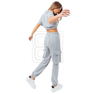 2. Justhype Sweat Crop T-Shirt-Cargo Joggers Trainingsanzug W LABON004