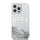 3. DKNY Liquid Glitter Big Logo Hülle für iPhone 15 Pro – Weiß
