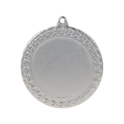 6. Silbermedaille mit Platz für ein 50-mm-Emblem – Stahlmedaille
