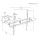 8. MACLEAN TV-WANDHALTERUNG 32-70'' max. VESA 400x400, 32-70", bis zu 40 kg, schwarz, Neigungsverstellung +12°~-12°