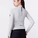 4. Rockbros YDWT006 TVI Damen-Radtrikot, isoliert, Herbst/Winter, Größe M – weiß und grau