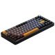 3. Machenike K600-B82W Kabellose mechanische Gaming-Tastatur mit Hintergrundbeleuchtung, GR Silver Switches - Schwarz