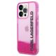 2. Karl Lagerfeld KLHCP14XLCKVF iPhone 14 Pro Max 6.7" pink / pink Hardcase Liquid Glitter Elong