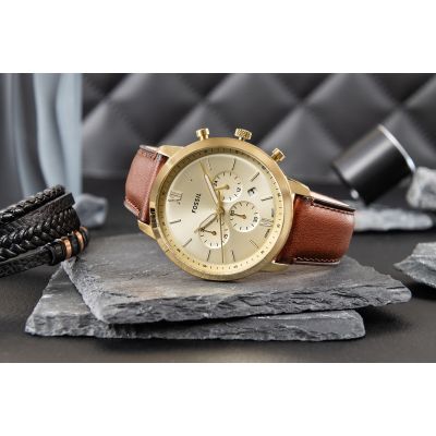 6. FOSSIL Neutra Chronograph FS6113 Herrenuhr + Box
