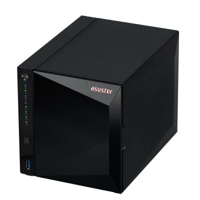 4. NAS Asustor AS3304T v2; Tower; 4x (3,5" SATA HDD/ 2,5" SSD); Realtek RTD1619B, 2 GB DDR4, 1x 2,5 GbE, 3x USB 3.2