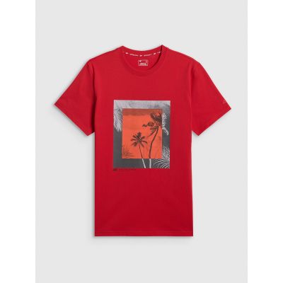 5. Herren-T-Shirt mit Aufdruck, regulär, Größe 4F 4FWSS26TTSHM3034-62S