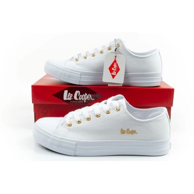 10. Lee Cooper Damen-Sportschuhe, Sneaker, modisch, weiß, bequem