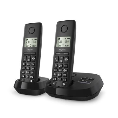 7. Gigaset PURE 100A Duo – Schnurloses Telefon – Anrufbeantworter mit Anruferkennung – ECO DECT/GAP – + Zusätzliches Mobilteil