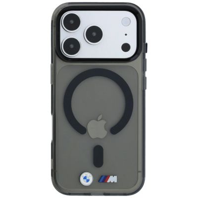 3. BMW M IML MagSafe Hülle mit glänzendem Metalllogo und Zierleisten für iPhone 18 Pro Max / 17 Pro Max – Schwarz