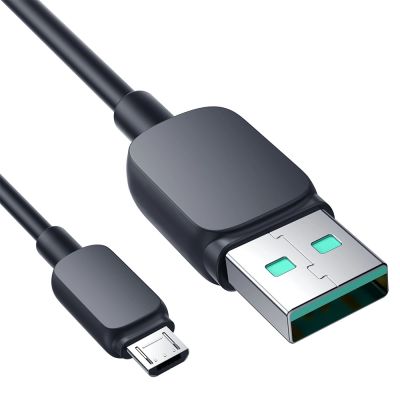 2. Joyroom Multi-Color Series A14 USB-A / Micro-USB 2,4A-Kabel 2 m - Schwarz