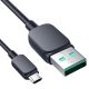2. Joyroom Multi-Color Series A14 USB-A / Micro-USB 2,4A-Kabel 2 m - Schwarz