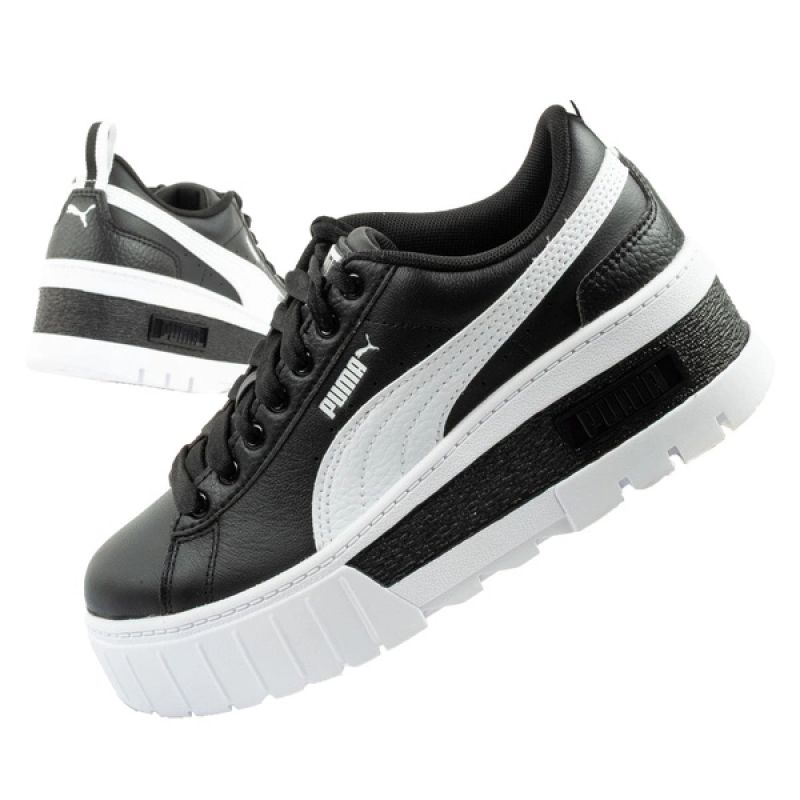 Puma Mayze Damen Sportschuhe Sneakers Plateau schwarz weiß modisch