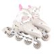 4. NH18188A 2-in-1 GRAU-ROSA GRÖSSE L (39–43) HOCKEY-INLINE-SKATES MIT AUSTAUSCHBAREM HOCKEY-SCHLITTSCHUH