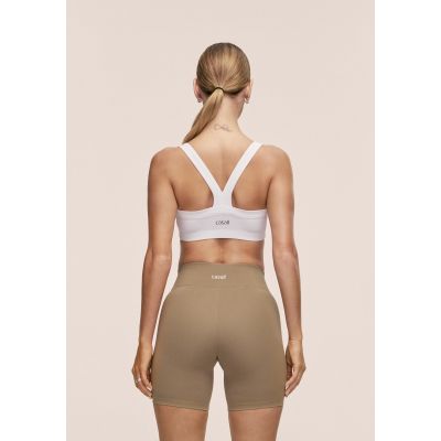 6. CASALL Damen Sporttop mit definiertem Rippstrick, Weiß