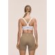 6. CASALL Damen Sporttop mit definiertem Rippstrick, Weiß