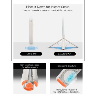 11. Spigen S582W Bluetooth-Selfie-Stick – Beige
