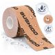 12. Kinesiologisches Klebeband zum Abkleben, 5 m, selbstklebend, beige | DBX Bushido