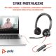 82. Poly Blackwire 3320 Stereo-Headset mit MS Teams-Zertifizierung, USB-C + USB-C/A-Adapter, 8 x 220 AA