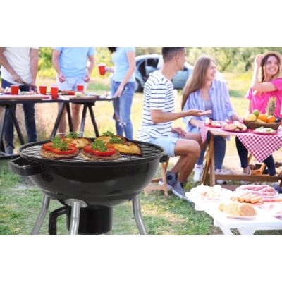 16. GARDEN GRILL REX STAHLKUGEL 46CM MIT ASCHENBECHER