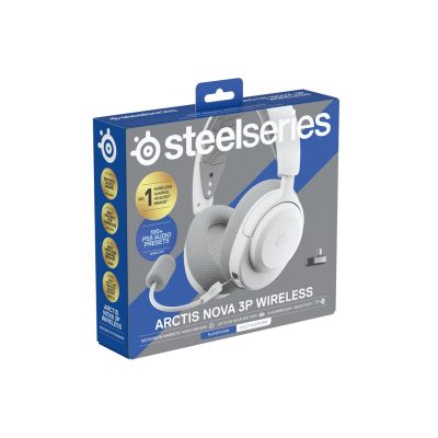 6. Steelseries Arctis Nova 3P Wireless für Playstation-Kopfhörer, Weiß