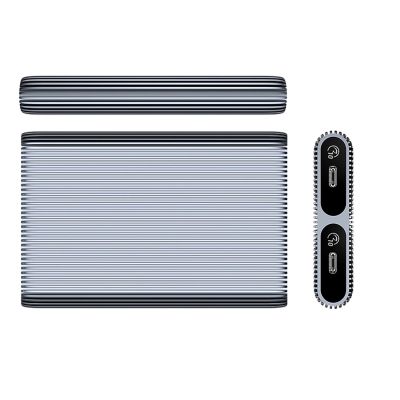 2. Orico AM2C3-2N Dual-Disk-Caddy für zwei M.2 NVME USB-C 3.2 10Gb/s-Laufwerke - Grau