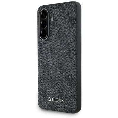 Guess 4G Metal Gold Logo Case für Samsung Galaxy A56 - Schwarz