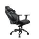 6. COUGAR CGR-T2F-GLB Universeller Gaming-Stuhl mit gepolsterter, bezogener Sitzfläche, Schwarz
