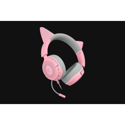 6. Gaming-Headset Razer Kraken Kitty V3 X, kabelgebunden, Over-Ear, Mikrofon, Quartz