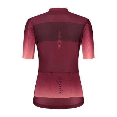2. Rogelli DAWN Damen-T-Shirt, bordeauxrot und korallenrot, Größe M