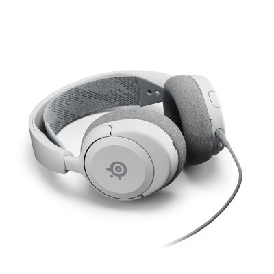 5. Steelseries Arctis Nova 1P Gaming-Headset mit Kabel und Kopfband, Weiß