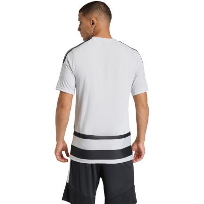4. Herren-T-Shirt adidas Hooped 26 Jersey grau-schwarz KF3396