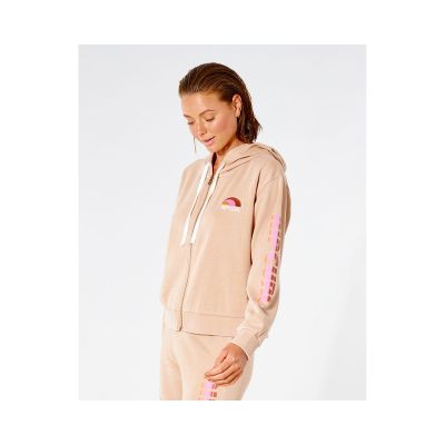 10. RIP CURL Wave Shapers Zip Through Sweatshirt - Beige