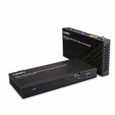 I/O-Extender HDMI 150M CAT6/4K60 IRHDBASET KVM LINDY