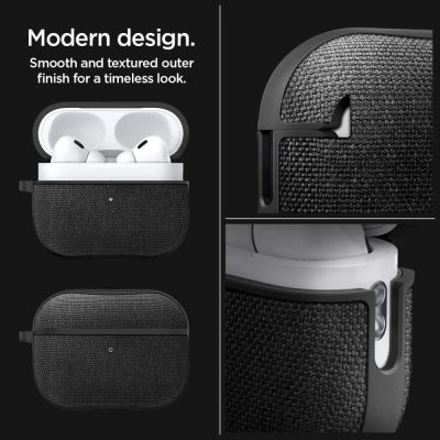 13. Spigen Urban Fit Hülle für Apple AirPods Pro 1/2 – Schwarz