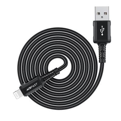 9. Acefast MFI USB - Lightning -Kabel 1,8 m, 2,4 A schwarz (C4-02 A Black)