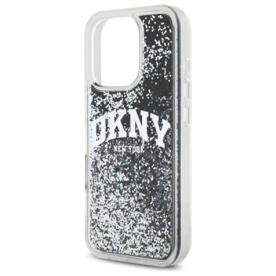 6. DKNY DKHCP16XLBNAEK iPhone 16 Pro Max 6,9" schwarz/schwarzes Hardcase Liquid Glitter Arch Logo