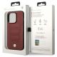 8. Hülle BMW BMHMP14X22RPSR iPhone 14 Pro Max 6.7" Burgund/Burgund Ledersitze Muster MagSafe