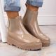 7. Big Star W INT1918B beige Lackleder Plateaustiefel