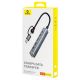 10. Baseus UltraJoy Series USB-A/USB-C Hub (4x USB-A 3.1, 1x USB-C 5V) – Grau