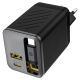 2. Dudao A67EU GaN 67W Wandladegerät mit integriertem, einziehbarem USB-C Power Delivery Quick Charge - Schwarz