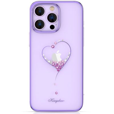 Silikonhülle mit Swarovski-Kristallen Kingxbar Wish Series für iPhone 14 Plus – Lila