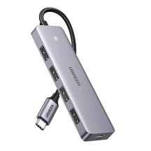Ugreen Hub-Adapter 4in1 USB-C auf 4x USB 3.0+USB-C (Grau)