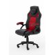 8. Raptor Gaming 437764 Gaming-Stuhl, gepolsterter Sitz, Schwarz, Rot