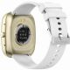 8. GRAVITY GT18-8 Damen-Smartwatch, beiges Silikonarmband + weißes Armband