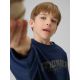 6. Lockerer Jungen-Sweatshirt ohne Kapuze 4F 4FJRSS26TSWSM2635-31S